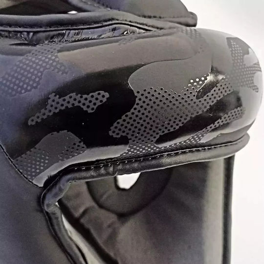 Olympus Sport Adult Open Face Boxing Headgear Black