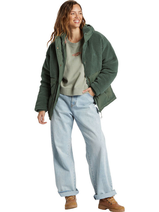 Love Trip Women's Short Puffer Jacket for Winter with Hood Hunter