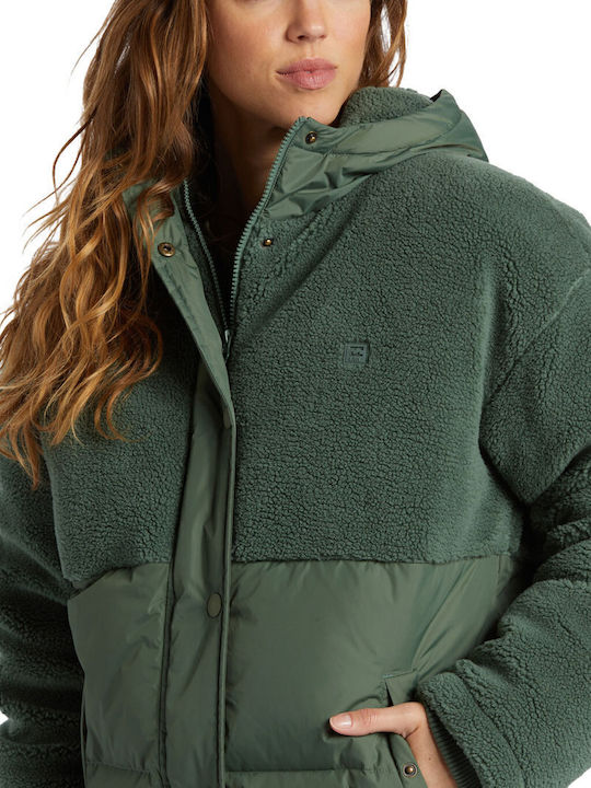 Love Trip Women's Short Puffer Jacket for Winter with Hood Hunter