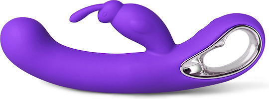 12-speed Purple Color Silicone Rabbit Vibrator