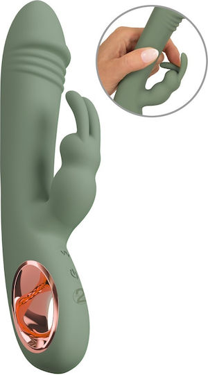 You2Toys Slim Vibrator Iepurele 2cm Verde