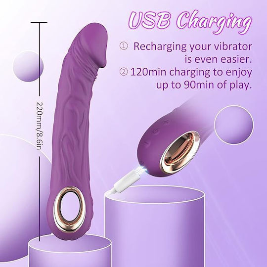 SMD Jumper-o Realistisch Vibrator 22.1cm Lila