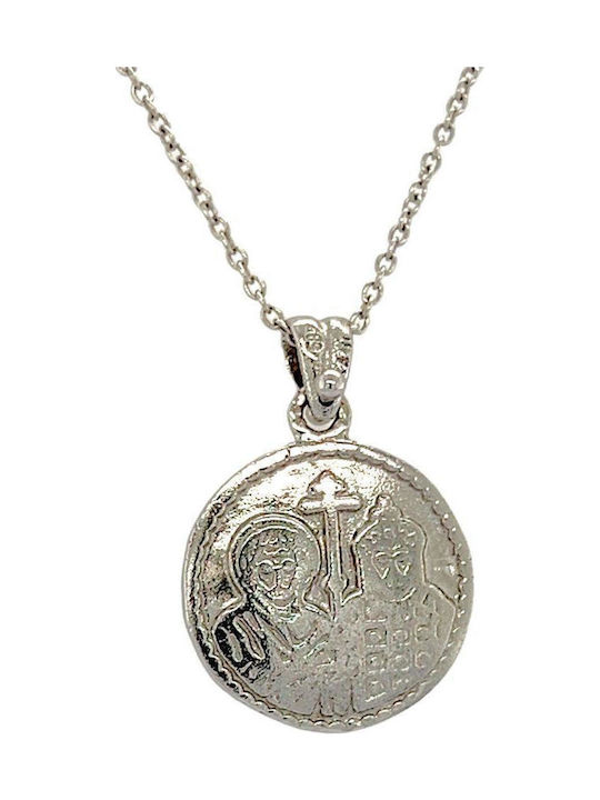 Xryseio Anhänger Kinder Amulett Konstantinato aus Weißgold 14K KN1076