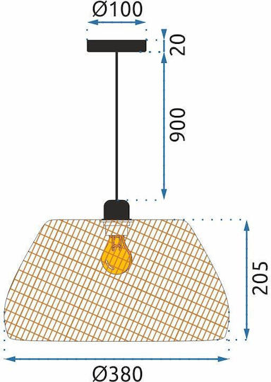 Toolight Hängelampe Boho