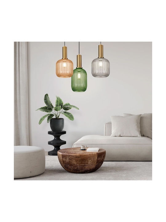 Toolight Hängelampe Orange mit Fassung E27