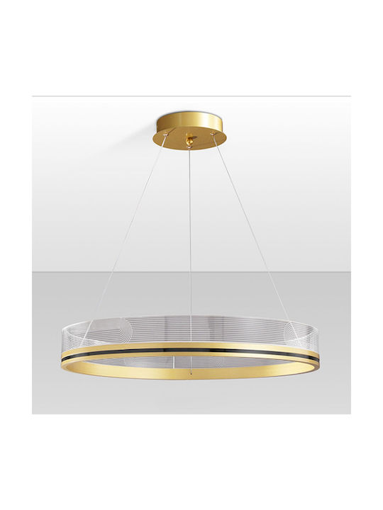 Toolight Κρεμαστό Φωτιστικό Χρυσό LED