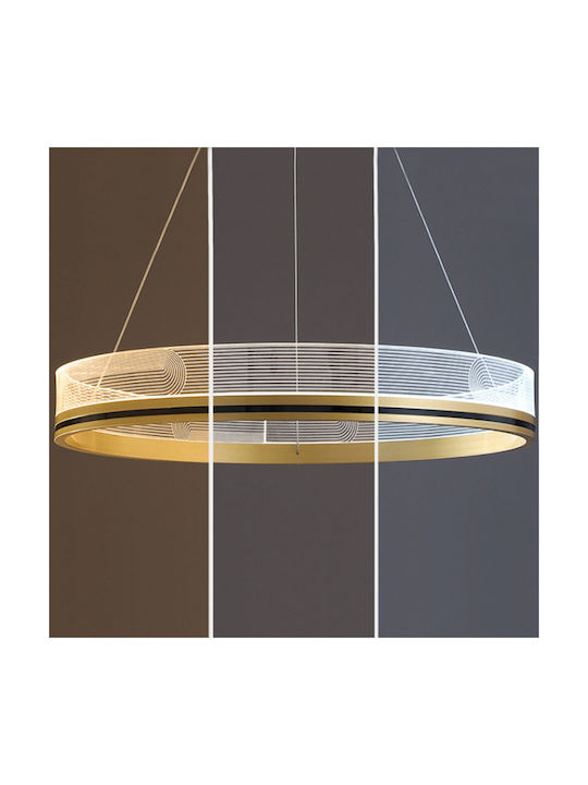 Toolight Κρεμαστό Φωτιστικό Χρυσό LED