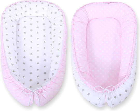 Bobono Baby Nestkissen Pink, Gray
