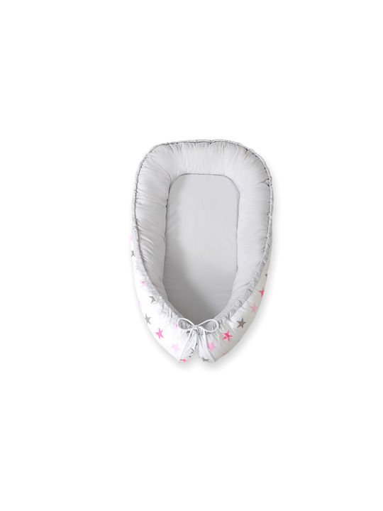 Bobono Βρεφικό Μαξιλάρι Φωλιά Pink, Gray
