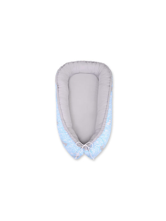 Bobono Baby Nestkissen Blue, Grey