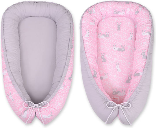 Bobono Βρεφικό Μαξιλάρι Φωλιά Pink, Gray
