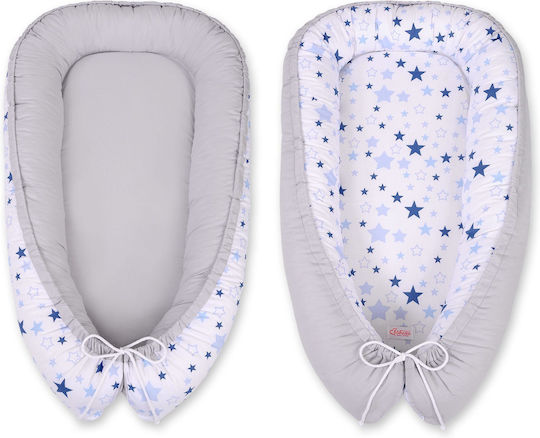 Bobono Βρεφικό Μαξιλάρι Φωλιά White And Blue