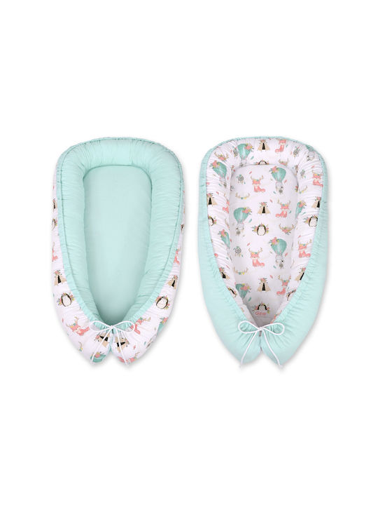 Bobono Baby Nest Beige, Light Mint