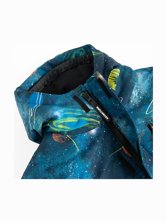Kinder Freizeitjacke mit Kapuze Blau