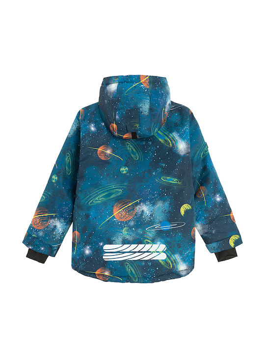 Kinder Freizeitjacke mit Kapuze Blau