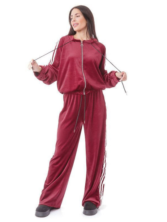 Silia D Sweatsuit Velvet Bordeaux