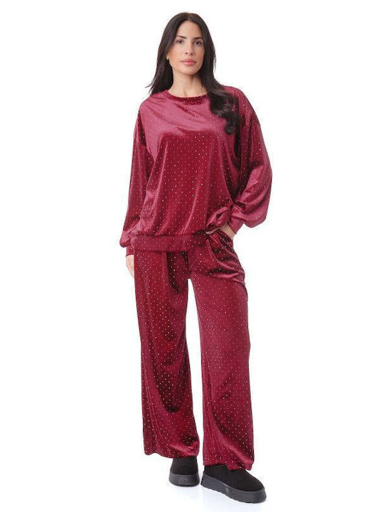 Silia D Sweatsuit Velvet Bordeaux