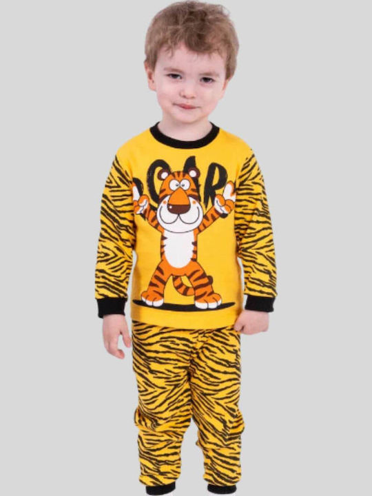 Supermini Kids' Pajamas Winter Yellow