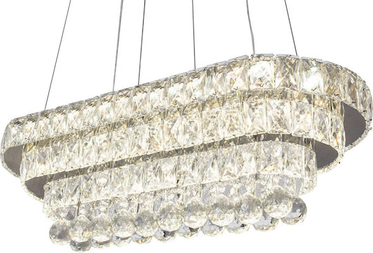 Toolight Κρεμαστό Φωτιστικό LED με Κρύσταλλα