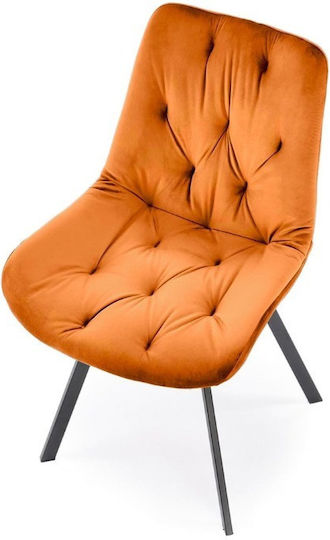 K519 Dining Room Velvet Chair Cinnamon 54x63x86cm
