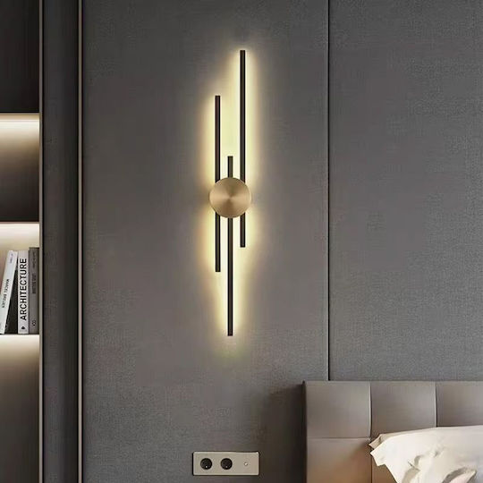 Toolight Modern Leuchte Wand mit Integrierter LED Schwarz