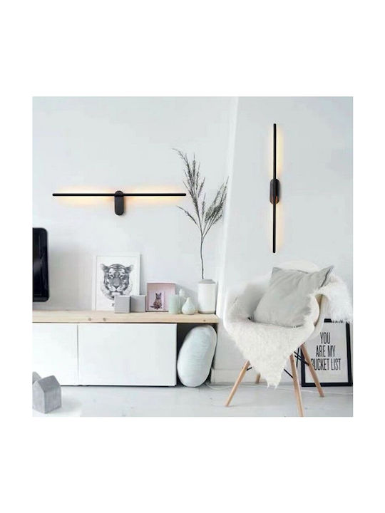 Toolight Leuchte Wand mit Integrierter LED und Neutralweißes Licht Schwarz 92cm