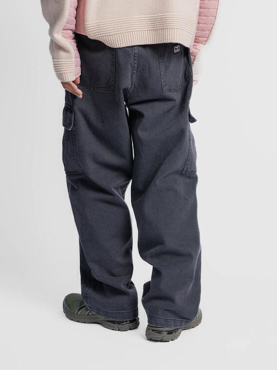 Men's Jeans Pants Cargo Black Faded Wash