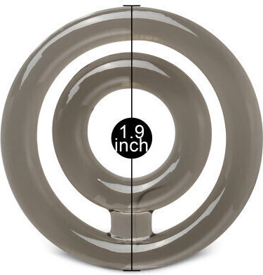 Dual Cock Balls Ring Clear