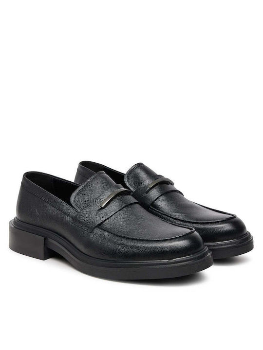 Men's Leather Moccasins Black