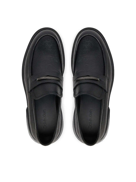 Men's Leather Moccasins Black