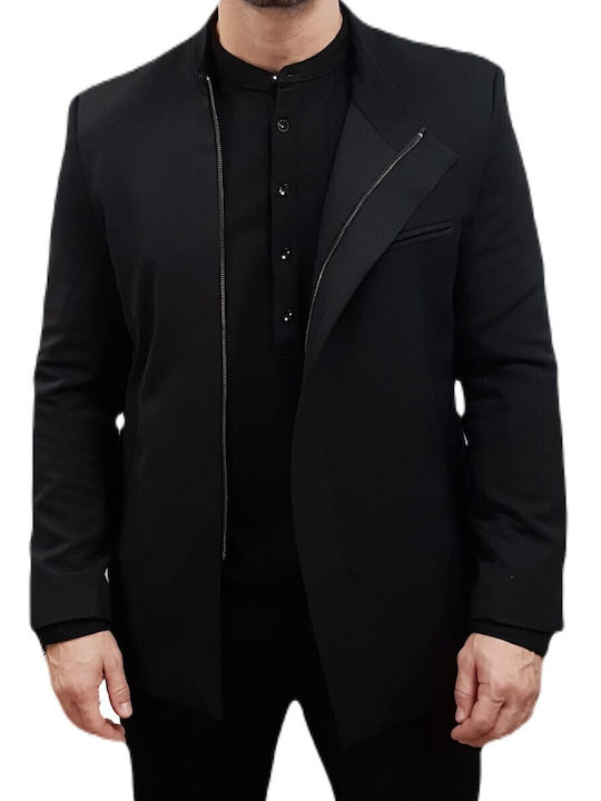 Men's Suit Jacket Slim Fit Nero - Black