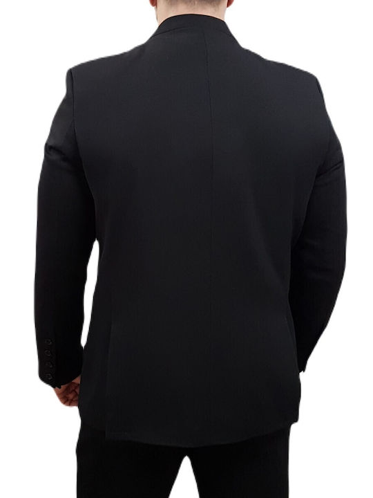 Men's Suit Jacket Slim Fit Nero - Black
