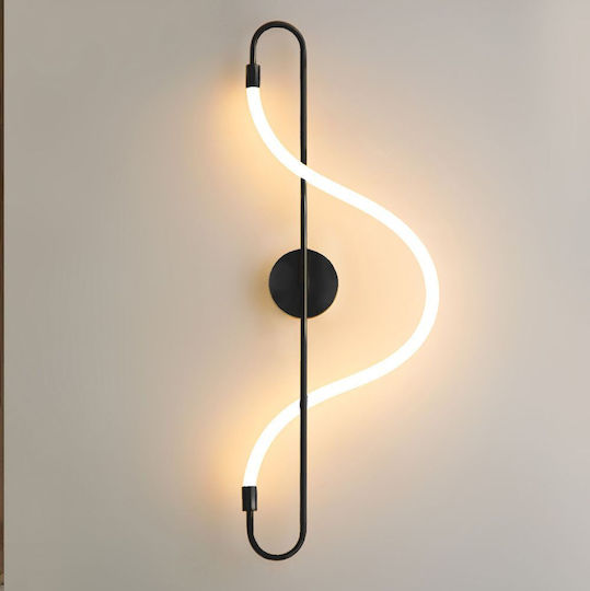 Toolight Φωτιστικό Τοίχου με Ενσωματωμένο LED Μαύρο