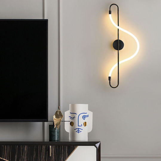 Toolight Φωτιστικό Τοίχου με Ενσωματωμένο LED Μαύρο