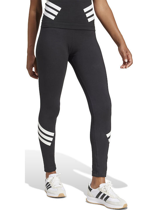Future Icons 3-Stripes Schulung Frauen Lang Leggings Hochgeschnitten Black