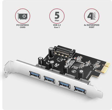 Axagon Card de control PCIe cu 4 porturi SATA (PCEU-430RS)