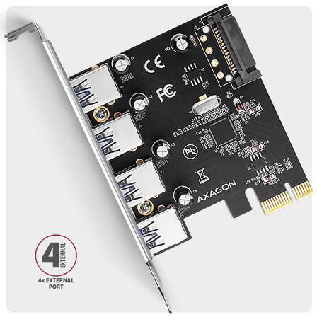 Axagon Κарта PCIe в 4 порта SATA (PCEU-430RS)