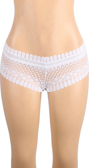 White Sexy Panty Feather Shape Lace