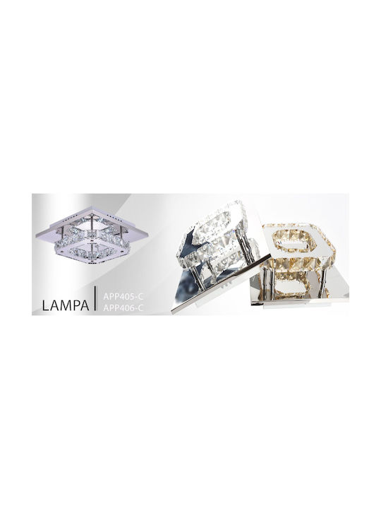 Toolight Таванно осветление с Вграден LED и Кристали