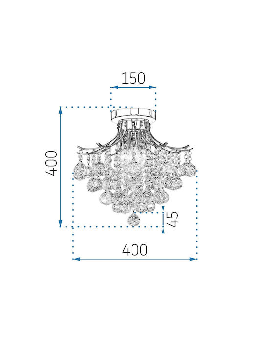 Toolight Candelabru cu Cristale OSW-05035