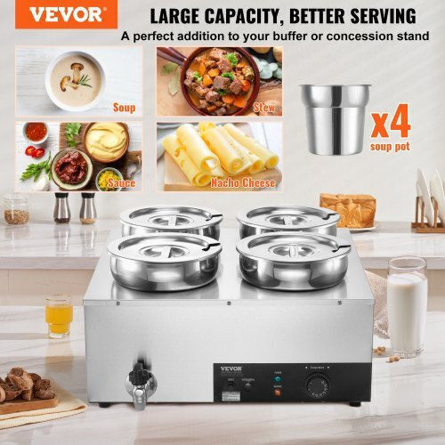 Vevor Bain Marie Servieren