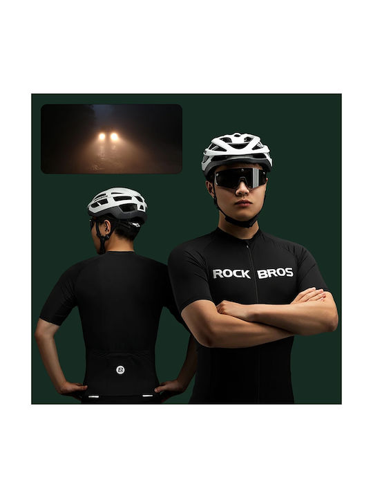 Rockbros Ανδρική Κοντομάνικη Μπλούζα Road Bike Μαύρη