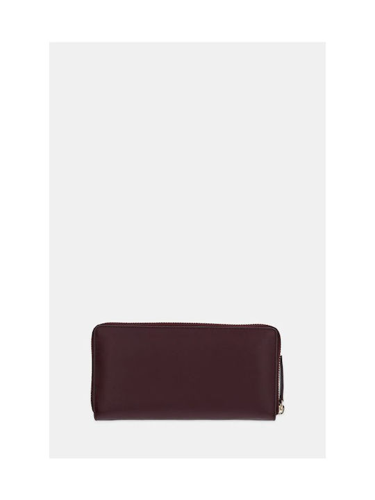 Tommy Hilfiger Large Leather Women's Wallet Burgundy