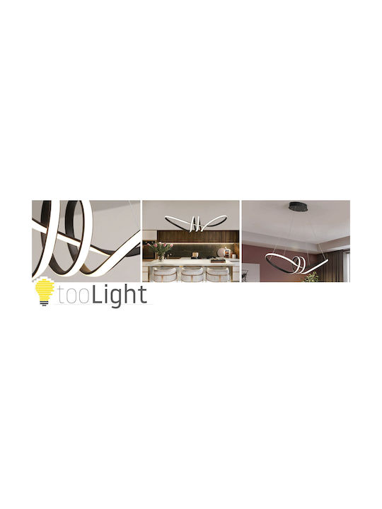Toolight Κρεμαστό Φωτιστικό Μαύρο LED