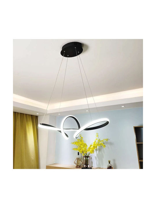 Toolight Κρεμαστό Φωτιστικό Μαύρο LED