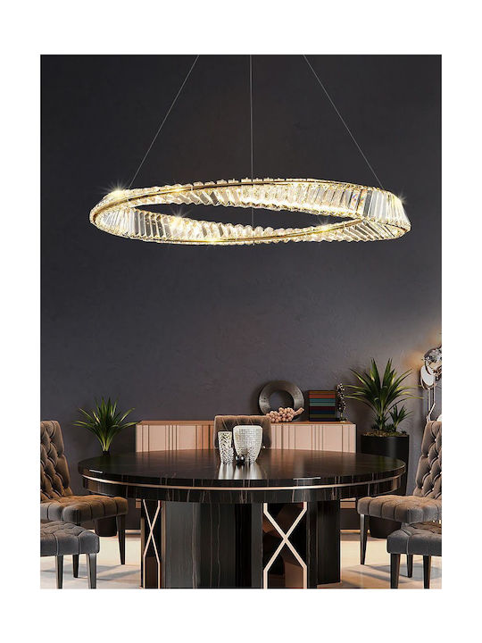 Toolight Κρεμαστό Φωτιστικό LED με Κρύσταλλα