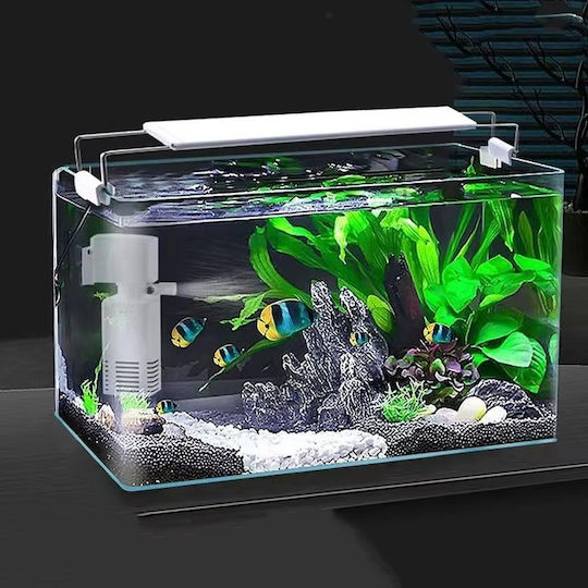 Fish Aquarium Capacity 16lt with 35x23x23cm White