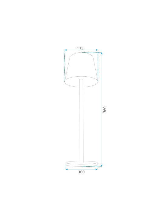 Toolight Dekorative Lampe Braun