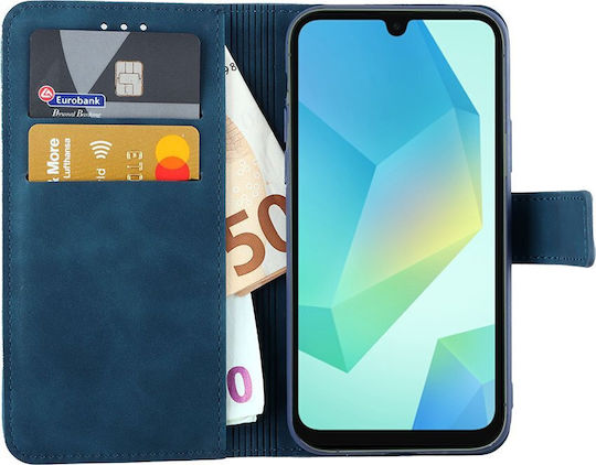 Lime Essential Magnet Book Piele artificială / Silicon Albastru (SAMSUNG A16 5G A166)