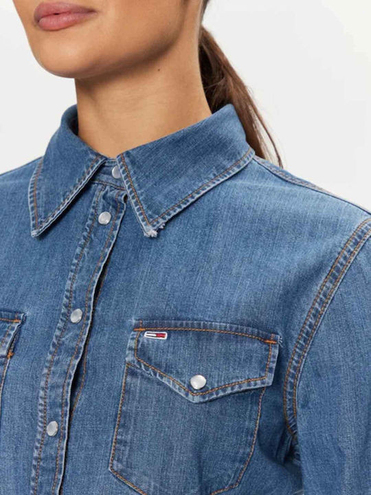Mini Σεμιζιέ Φόρεμα Τζιν Med Denim